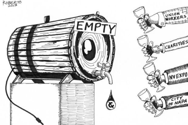 Editorial Cartoon: BottleRock runs dry